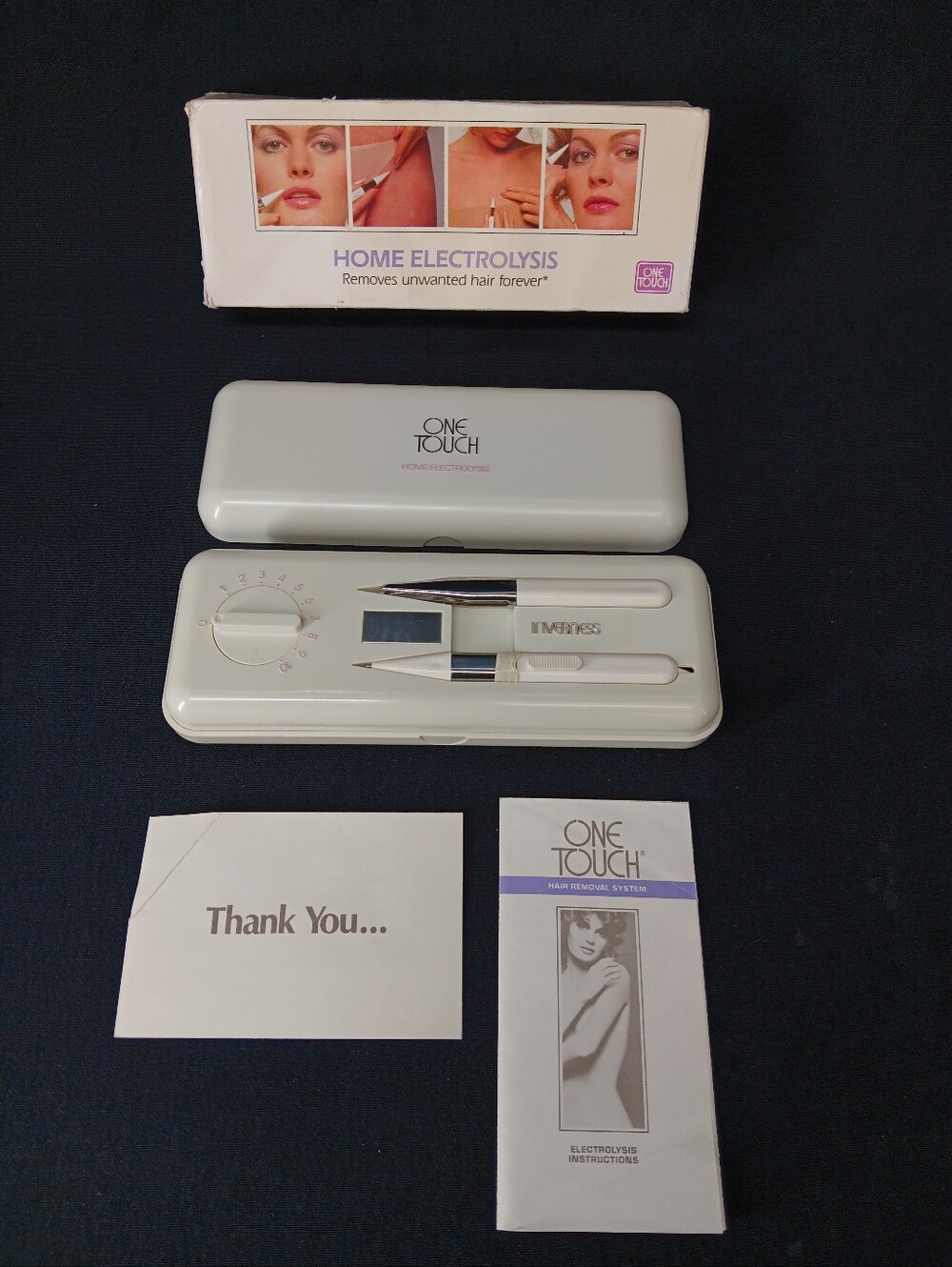 Inverness Home Electrolysis One Touch Hair Removal System Tested Works Steril